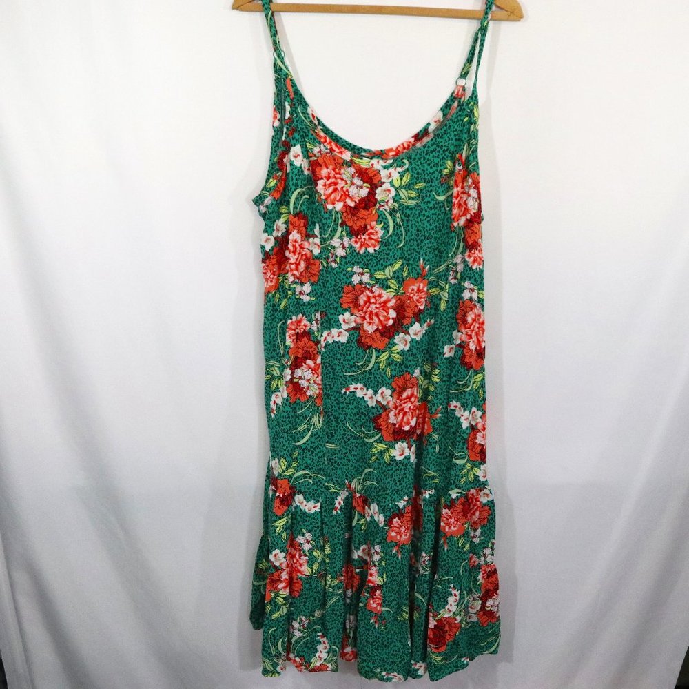 Torrid Tropical Floral Animal Print Sundress Women's Size 2X